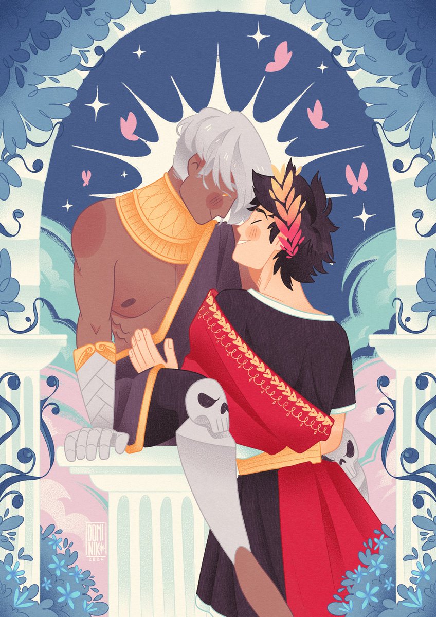 Two best friends in a room, they might kiss 🫣
#hades #hadesgame #zagreus #thanatos #fanart