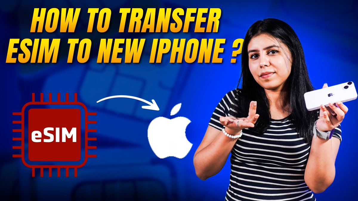 Transferring an eSIM is not a very difficult task, but people often struggle with it. In this video, I am going to share how you can transfer your eSIM from one iPhone to another in a few simple steps. 

Watch Here: youtu.be/MLCNSbT2IlA

#iPhone #eSIM