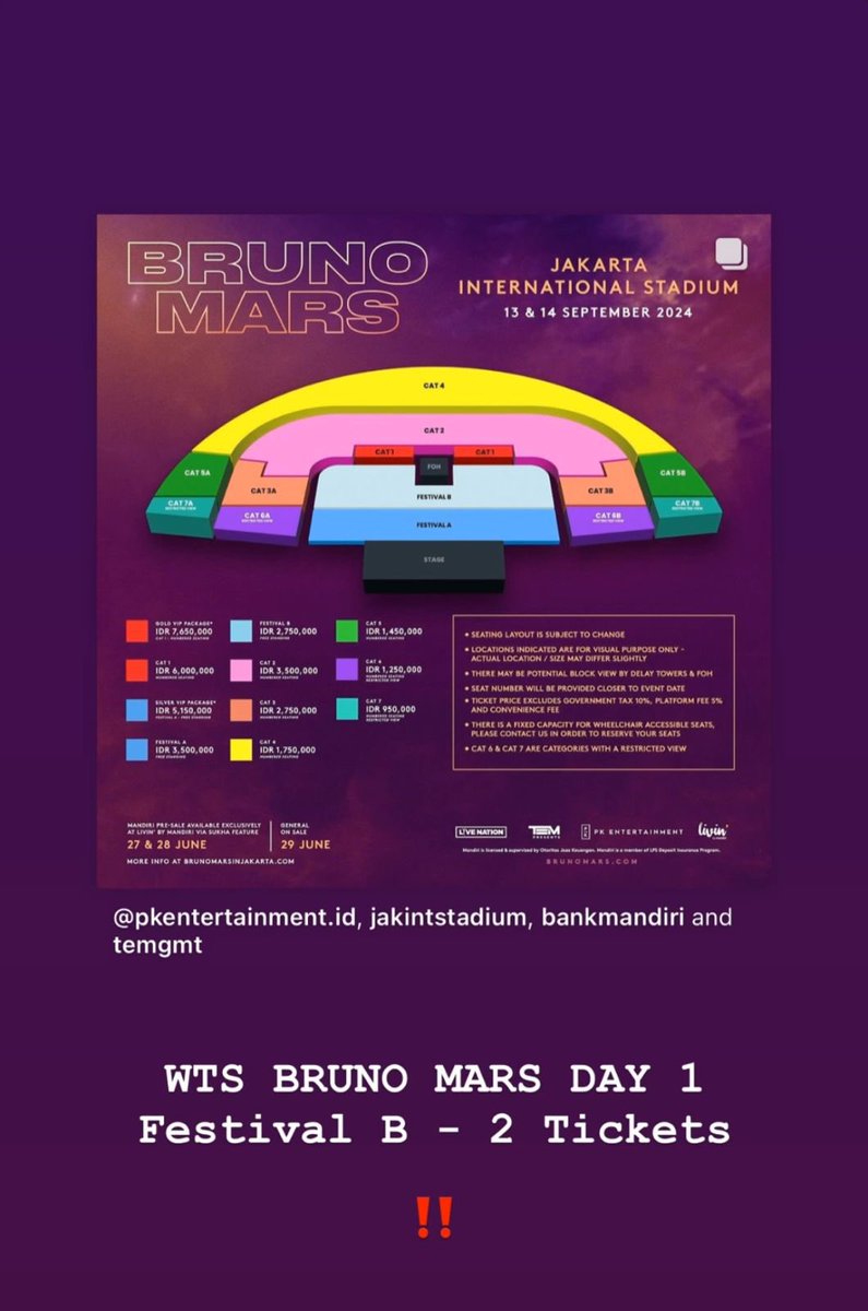 ESAG_30's tweet photo. WTS Tiket atas nama pribadi. Day 1 garansi sampai masuk.‼️ https://t.co/sG38ZvEm1p