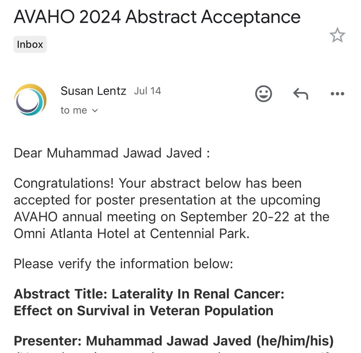 6 abstracts got accepted at Association of VA Hematology/Oncology (AVAHO)!! Excited to present at annual meeting in September 2020-22. @hemoncfellowship #hematologyOncology #AVAHO <a href="/HemOncFellows/">Hem-Onc Fellows Network</a>