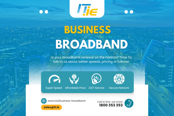 itdotie's tweet image. Is your #broadband renewal approaching? 🌐 Whether you're looking to boost your speeds, find more competitive pricing, or explore reliable #failover options, we'd love to talk! Connect with our experts at sales@it.ie 👉 it.ie/business-broad… #BusinessSolutions #Connectivity