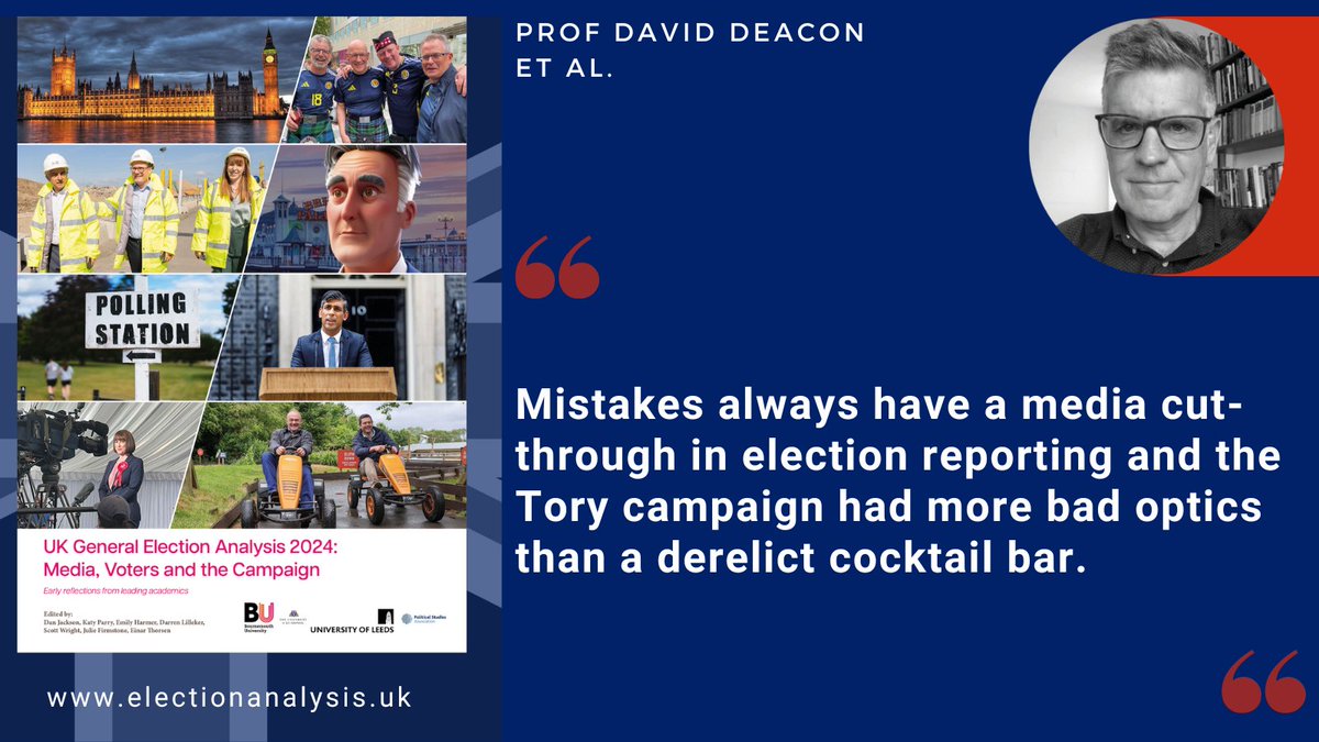 "Mistakes always have a media cut-through in election reporting and the Tory campaign had more bad optics than a derelict cocktail bar." write <a href="/DNDeacon/">David Deacon</a> @jillybkay, Dr Brendan Lawson, @NathanRitchie16, Dr David Smith &amp; Prof Dominic Wring  in electionanalysis.uk