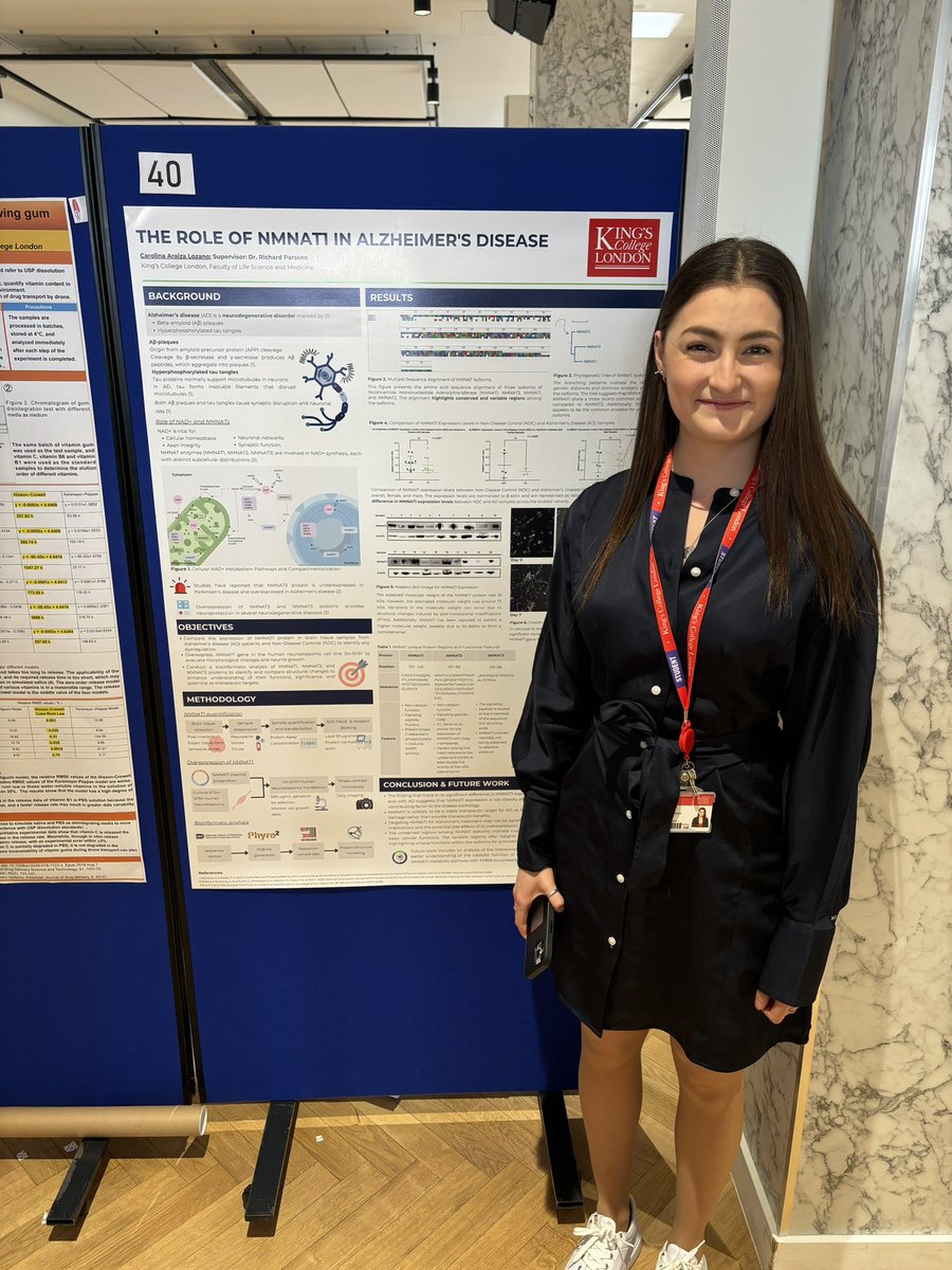 My excellent MSc students Zexuan and Caro with their posters. Fantastic work, they both have bright futures ahead 👍