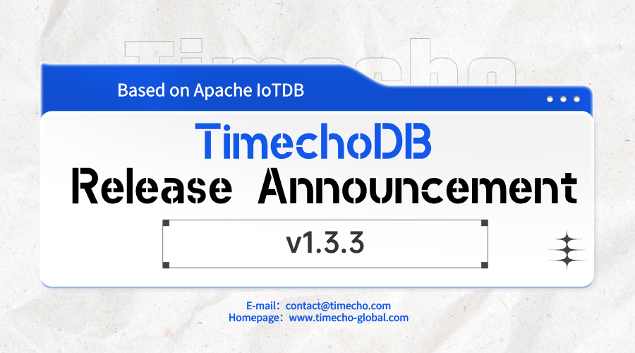TimechoTech's tweet image. 🚀 TimechoDB v1.3.3, based on @ApacheIotdb is released! 🚀
This version introduces new data types, data subscription capabilities, client query load balancing, configuration file integration, etc.
Try it now: timecho-global.com/archives/timec…
#timeseries #Database #IoTDB #BigData #IoT