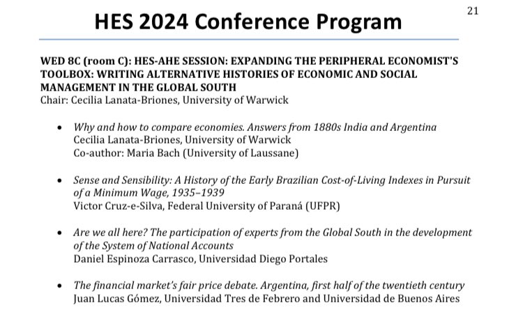 We're about to kick off the joint session 
#hes2024
<a href="/hetecon/">hetecon</a> <a href="/Societies_HET/">SHoET</a> 
<a href="/vcruzesilva/">Victor Cruz e Silva</a> <a href="/paruskill/">Daniel Espinoza C.</a> <a href="/mvsbach/">Maria Bach</a>
