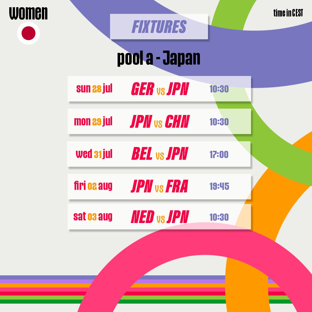 FIH_Hockey's tweet photo. The #Hockey squad and fixtures list for Japan, hosts of the previous edition of the #Olympics, are out! #Paris2024

📆 Japan will be in action starting 28th July 2024.

🔗 Find out more details on https://t.co/0laK7Gr2Fg

@jha_hockey @asia_hockey