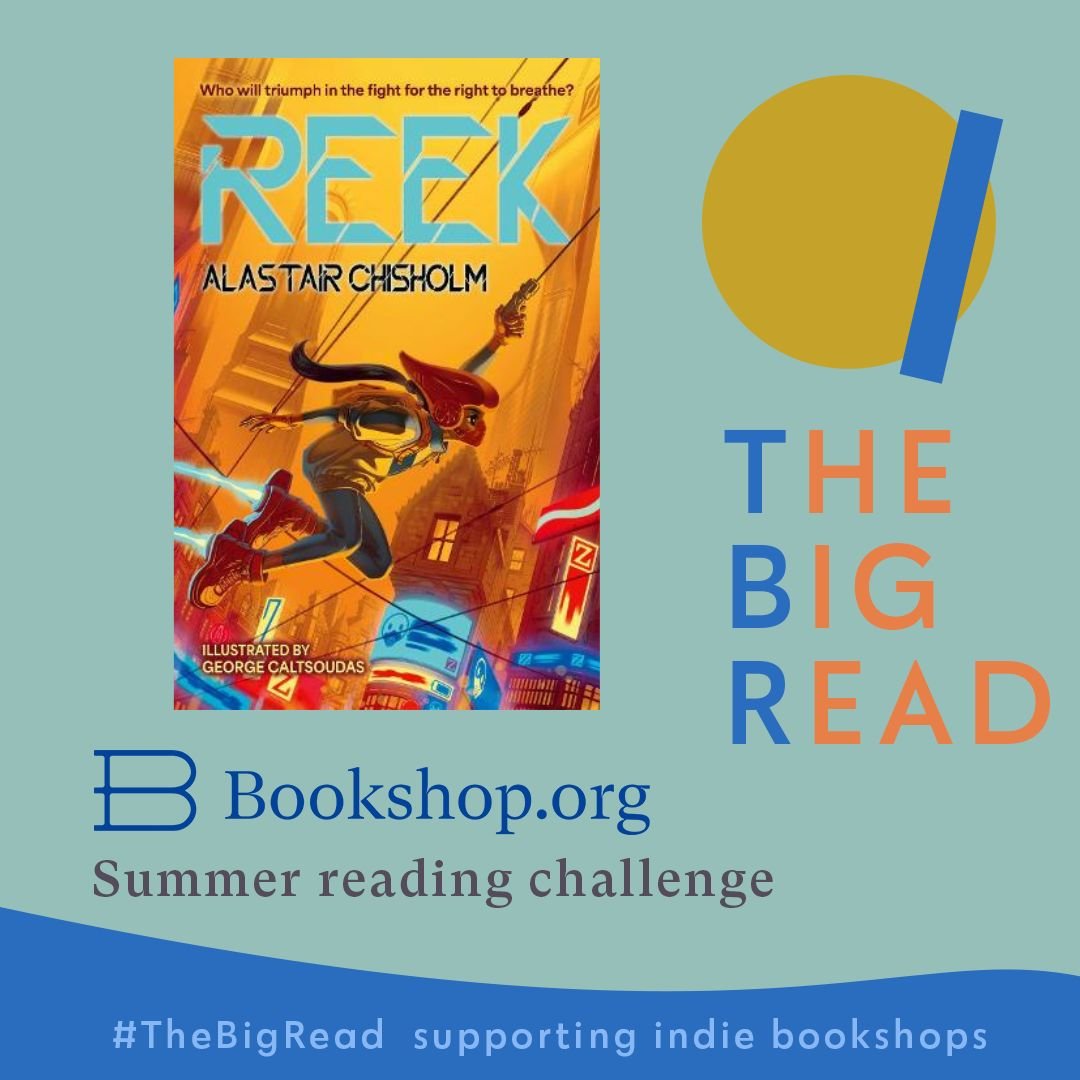 #Reek is featured in today's @bookshop_org_uk children's newsletter – thank you! 😊 So I thought I'd share a recommendation to it as part of #TheBigRead. Order it here and support indie bookshops!  uk.bookshop.org/a/1833/9781800… 
<a href="/BarringtonStoke/">Barrington Stoke</a> #middlegrade #scifi #indiebookshop