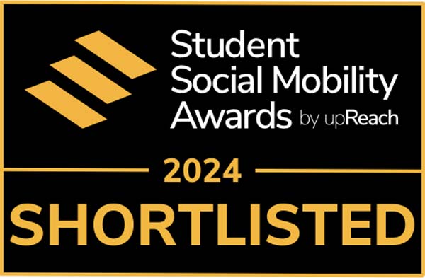 We are proud to be shortlisted for the University of the Year Award at the <a href="/up_Reach/">upReach</a> 2024 Student Social Mobility Awards 🎉 

Can’t wait for the the awards ceremony taking place on 18 July at Mansion House in London where we’ll find out the winners 🤞 #SSMAs2024 #TomorrowsStars