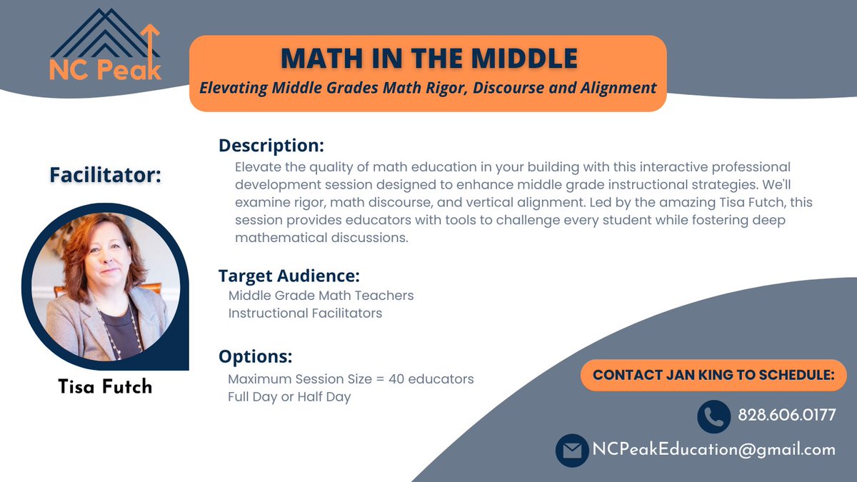 We would love to bring this Middle Grades math PD to your district! #MiddleSchool #Math