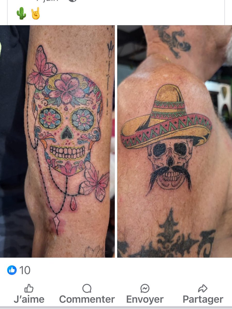 Boulamith's tweet image. Ok gang j’hésite entre celui de gauche ou de droite. 

#TattooLover #InkAddict