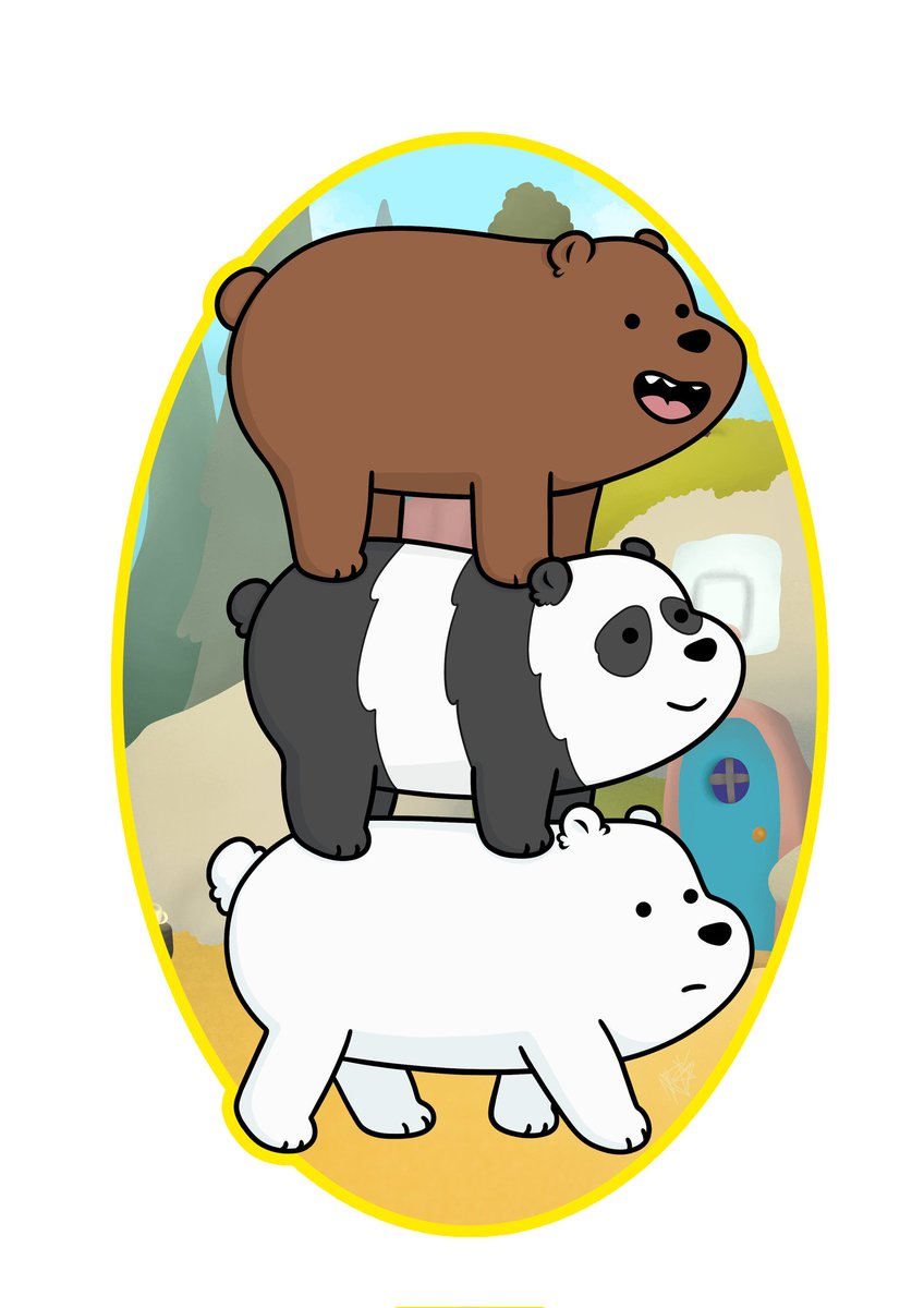 the_scarletarts's tweet image. Just three adorable bears stacking up to bring a smile to your day! 😄 These lovable characters from "We Bare Bears" never fail to brighten things up. Who else loves their bear stack? #WeBareBears #BearStack #CartoonLove #HappyVibes #the_scarletarts #art #artist #artistsontwitter