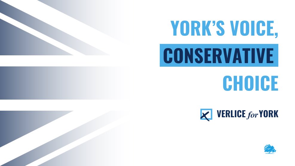 I am committed to continuing our work to promote prosperity and safeguard our values for the benefit of all constituents. I hope to earn your vote so York can continue thriving under the Conservatives. 🌳

✘ Vote Conservatives, vote Verlice.