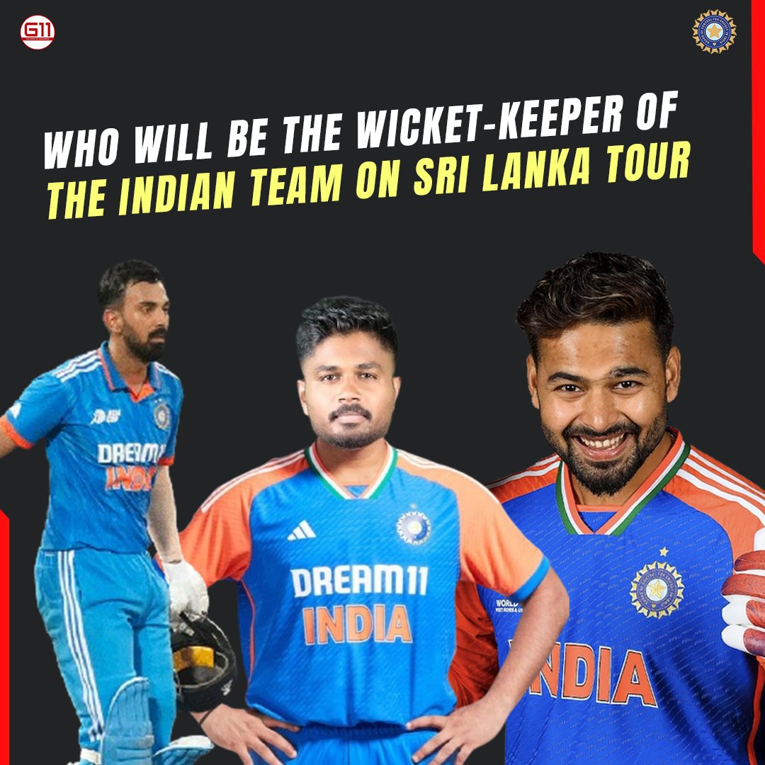 G11sport123230's tweet photo. Who will be the wicket-keeper of the Indian team on Sri Lanka tour?

More👉https://t.co/g78p6ShCer

#rishabpant #rishabpanth #rishabpant777 #rishabpantclub #rishabpantfc #klrahul #klrahul #klrahul🏏 #klrahulfans #SanjuSamson #sanjusamson #sanjusamsonfc #sanjusamson🏏 https://t.co/fn7CE45B4f