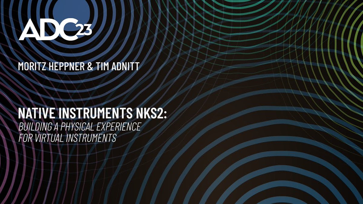 audiodevcon's tweet image. We have just released a new ADC Conference Video! 

Native Instruments NKS2: Building a Physical Experience for Virtual Instruments - ADC23

youtube.com/watch?v=xdBVMq…

#Audiodev #Virtualinstruments #audiodevcon