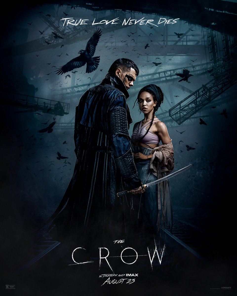 Bill Skarsgard & FKA twigs in nieuwe The Crow 2024 poster