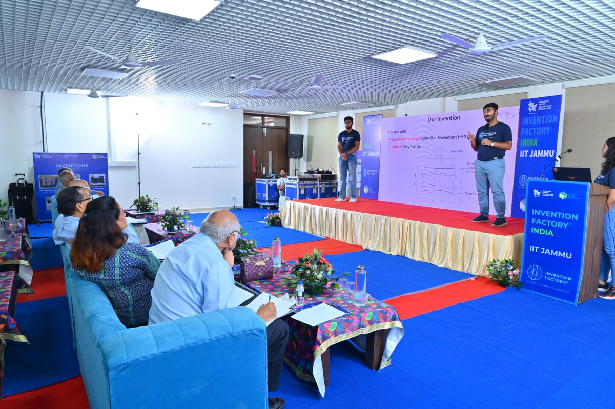 IITJammu's tweet photo. Invention 2024 at #IITJammu wraps up!

For 6 weeks, 20 brilliant students turned ideas into reality. Their inventions showcased dedication &amp; a drive to push the boundaries of technology. 

#Innovation #FutureLeaders https://t.co/D3V4n31n5v