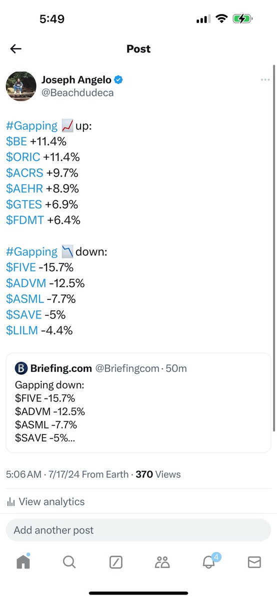 Beachdudeca's tweet photo. July 17 #Watchlist #MyFocus
$KOLD $YANG $TSLA $COIN
$SPXS $SOXS $SQQQ
$AEHR $USB $PNFP
$GSBC
$GTES $GTLB $BE
💊 $LGVN $ACRS $ACXP $FDMT $GDTC $ORIC
$ASML $NVDA $SMCI $MU $AMD $INTC
$AAPL $AMZN $META $MSFT
$COPX $AA $SLV $AA
$SAVA $PLTR $SNOW $UPST $U
Looking for plays https://t.co/Pf4EoC6mMo