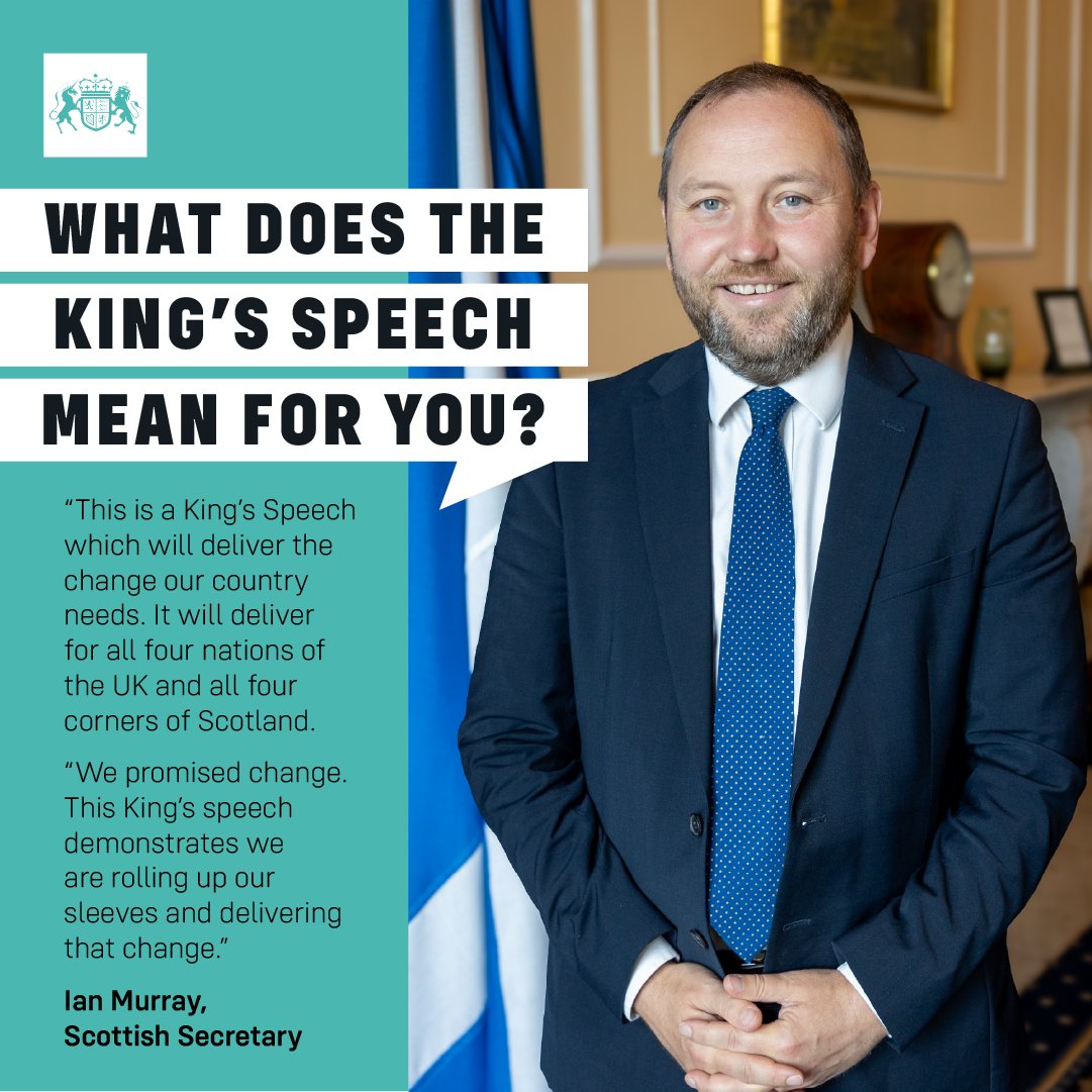 Secretary of State for Scotland <a href="/IanMurrayMP/">Ian Murray MP</a> on the King's Speech ⬇️

Find out what it means for Scotland at gov.uk/government/new…