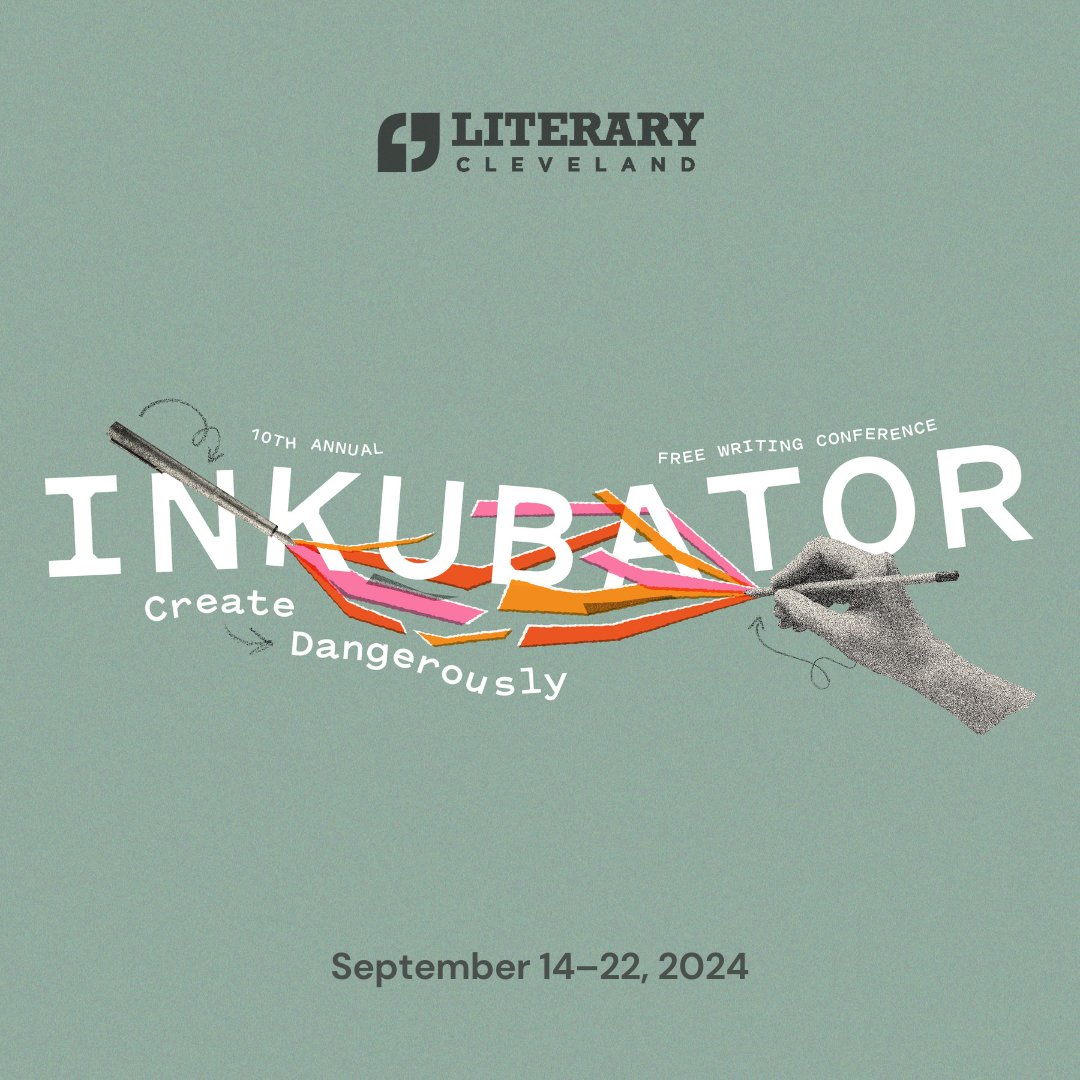 litcleveland's tweet photo. 🎉Announcing Literary Cleveland's Inkubator Writing Conference 🎉
#CleInk24 is one of the 𝗟𝗔𝗥𝗚𝗘𝗦𝗧 free writing conferences in the country and this year we have made it 𝗕𝗜𝗚𝗚𝗘𝗥 𝗔𝗡𝗗 𝗕𝗘𝗧𝗧𝗘𝗥 than ever!
Registration opens August 1.
https://t.co/WmxKK6m4ET https://t.co/q3AAvCCOqL