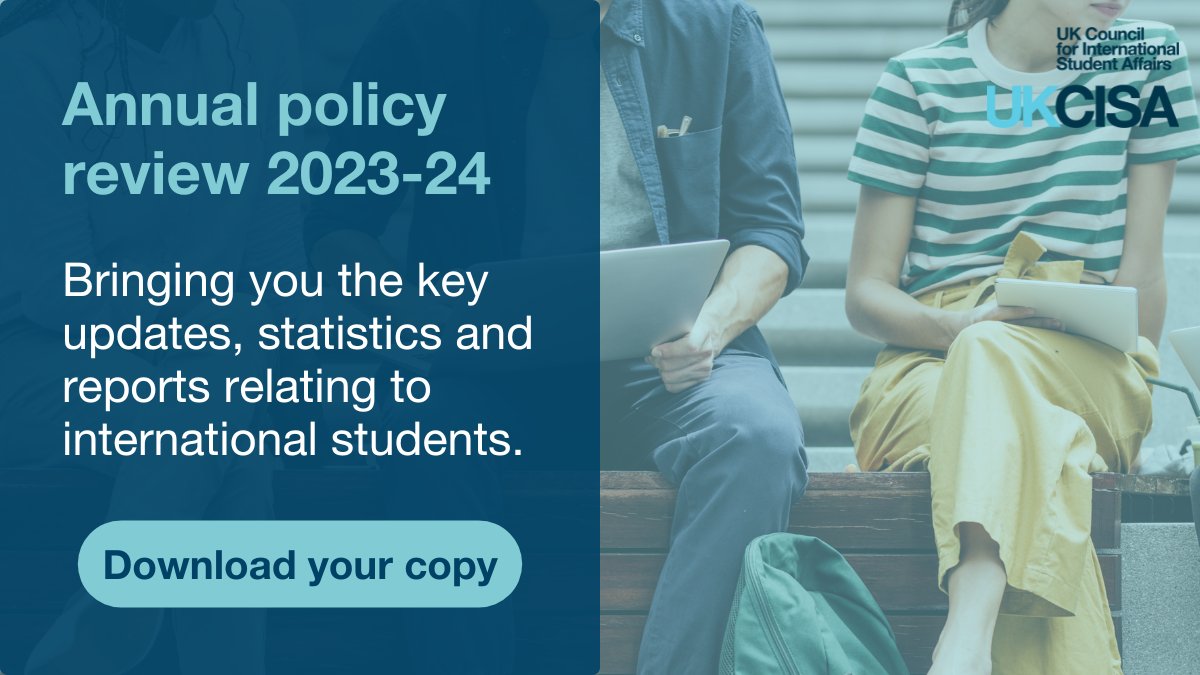 📋 Have you read our latest Annual policy review?

This review provides a comprehensive overview of all the major sector updates related to international students from April 2023 to March 2024.

Read more 👇

ukcisa.org.uk/annual-policy-…