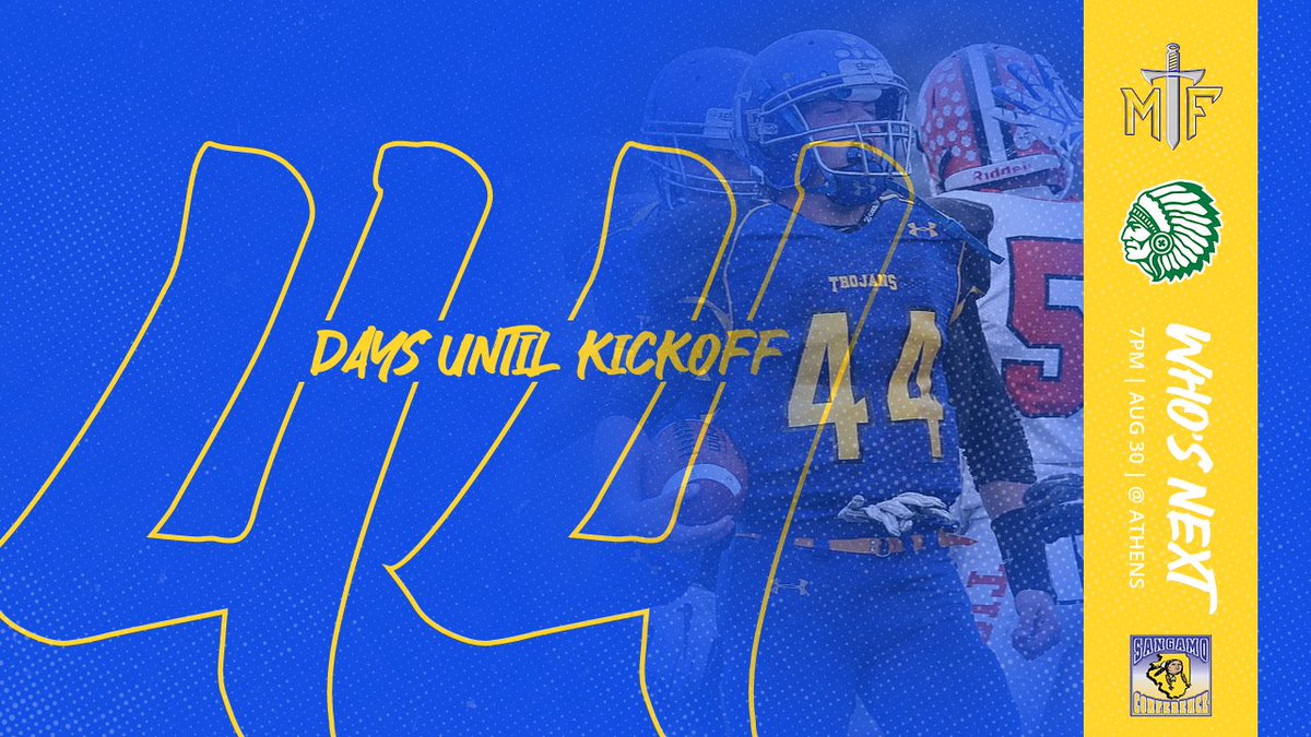 MTFFootball's tweet photo. 44 Days until kickoff!! #BeatAthens https://t.co/ZHnsMxhYMQ