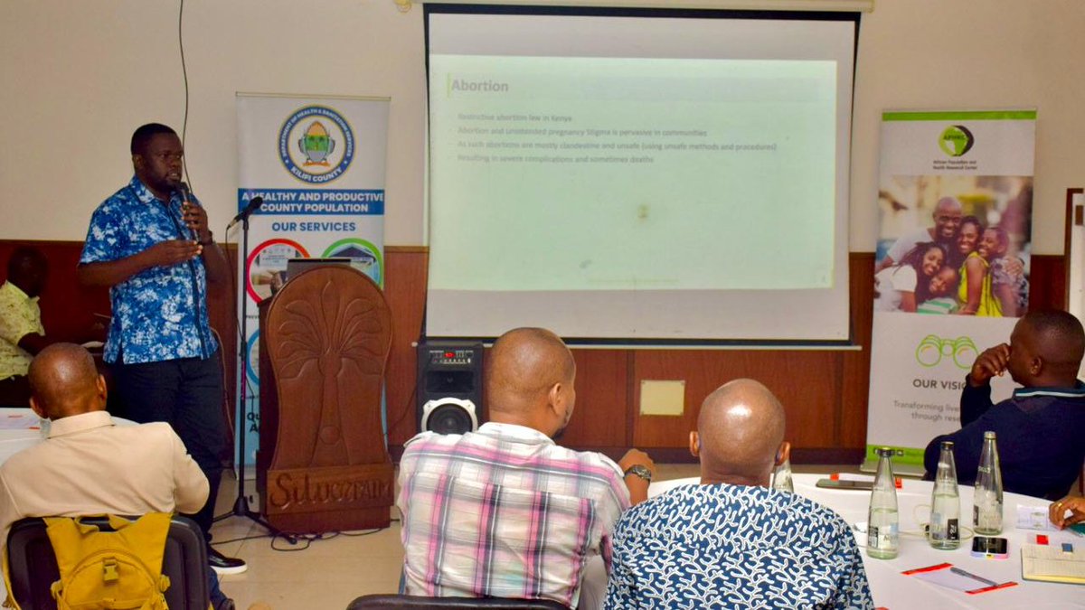 APHRC (@aphrc) on Twitter photo <a href="/DOHKilifi/">Kilifi Department of Health & Sanitation Services</a>, in collaboration with APHRC, is holding an in-person multi-stakeholder consultative dialogue to deliberate on various aspects of #maternalmortality, including access to safe abortion & post-abortion care.
#SRHR #APHRCResearch <a href="/DOHKilifi/">Kilifi Department of Health & Sanitation Services</a>, in collaboration with APHRC, is holding an in-person multi-stakeholder consultative dialogue to deliberate on various aspects of #maternalmortality, including access to safe abortion & post-abortion care.
#SRHR #APHRCResearch
