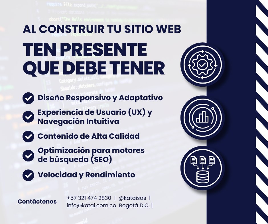 Al construir un sitio web!