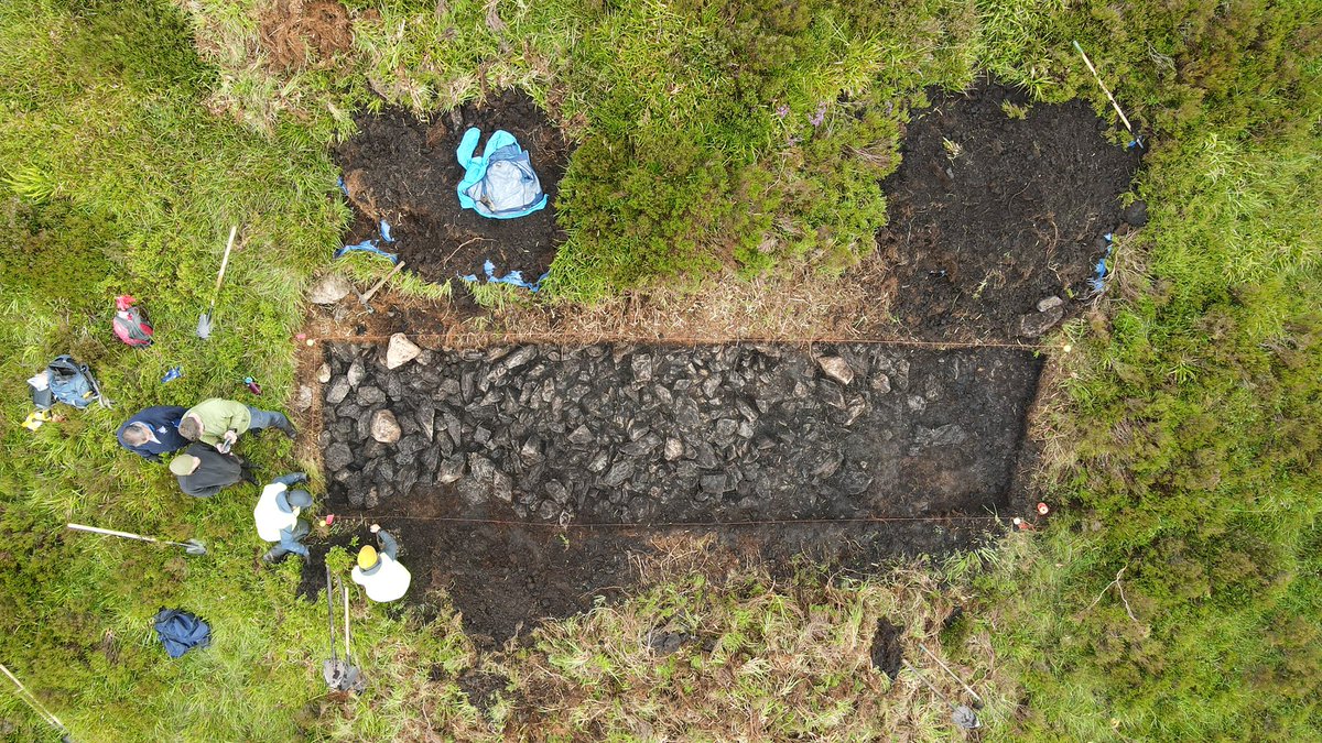 JODarchaeology's tweet photo. We’ve just begun our @RIAdawson funded excavations at Keadeen cursus, the first excavation of this monument type in Ireland! Amazing views of the Baltinglass landscape from up here!! https://t.co/RZZ53vrOau
