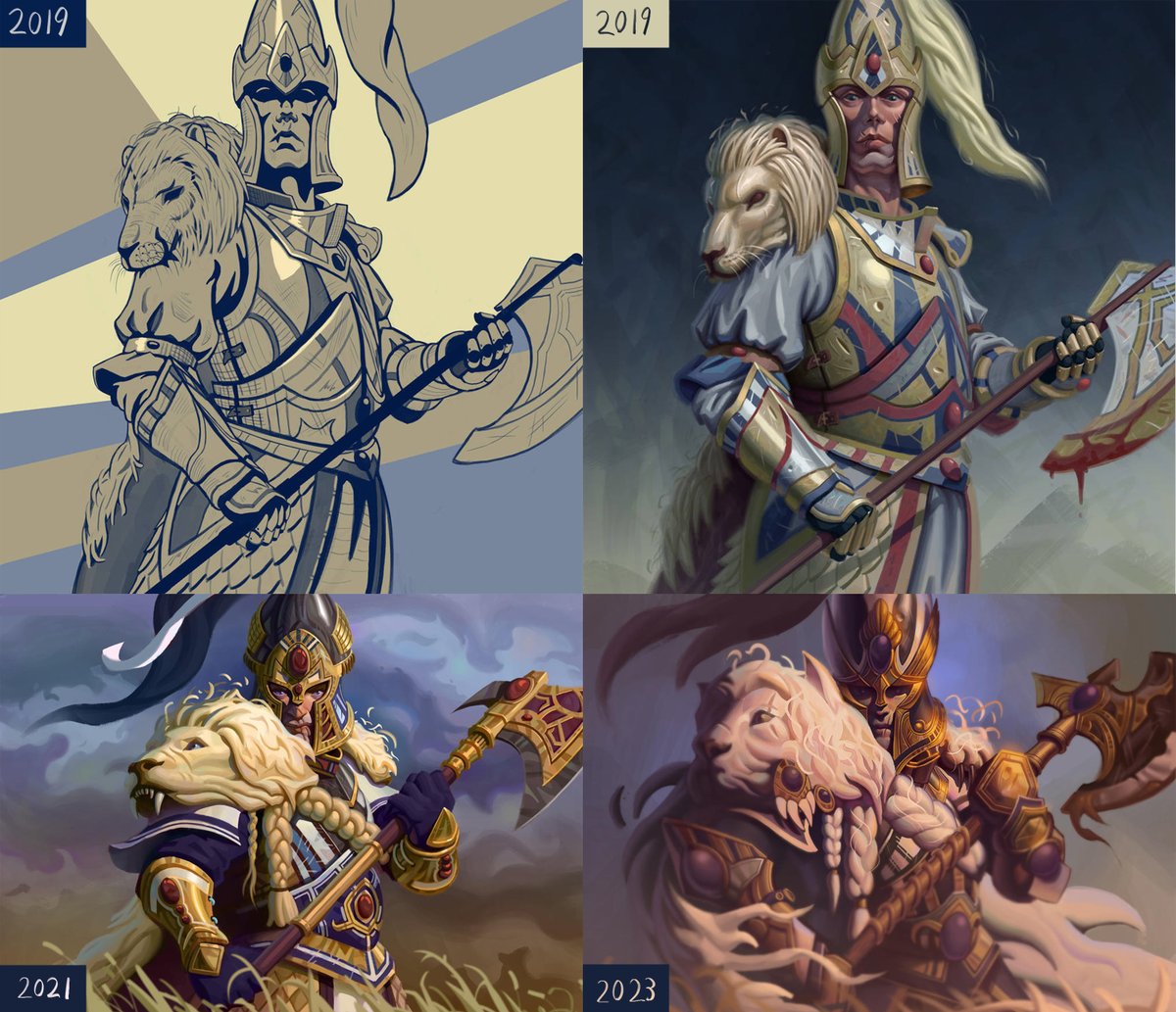 SamoArt94's tweet photo. It's fun looking back to see your progress, or sometimes, actually enjoying aspects of your older work a bit more at times. Love the White Lions!
#warhammerart #warhammerfantasy #whitelionofchrace #warhammerelves #warhammerhighelves #fanart https://t.co/utGJTkrzyP