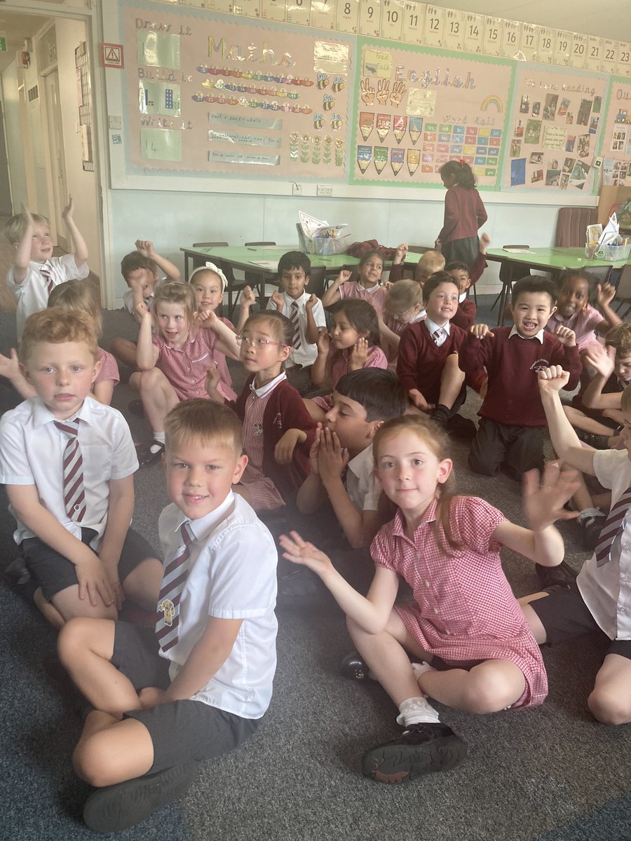 TyntesfieldMG's tweet photo. Celebrating after finding out the culprit in our Mystery in the Palace Kitchen Maths challenge! Brilliant place value work, problem solving and teamwork! @tyntesfield https://t.co/dxLSaZUZuv