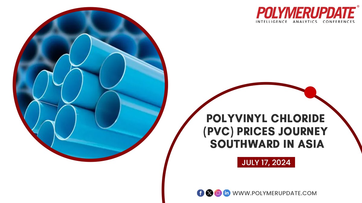 POLYMERUPDATE's tweet image. Polyvinyl chloride (PVC) prices journey southward in Asia.

Read the full article here: bit.ly/467vydW

#PVCprices #AsiaPVC #plasticindustry #marketupdate #supplyanddemand #commodityprices #globaltrade #manufacturingcosts #economicimpact #industrynews