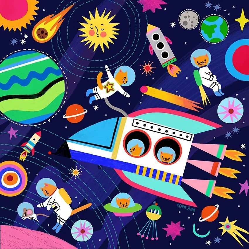 goodkidtweets's tweet image. Catstronauts in space 😺🚀🪐 by Emma Jayne

buff.ly/4bN2vhJ

#space #nonfictionforkids #cat #cats #catstronaut #childrensillustration #iloveillustrators #childrens_illustration #best_of_illustrations
#moreillustration #childrensbookartist #childrenswritersguild
