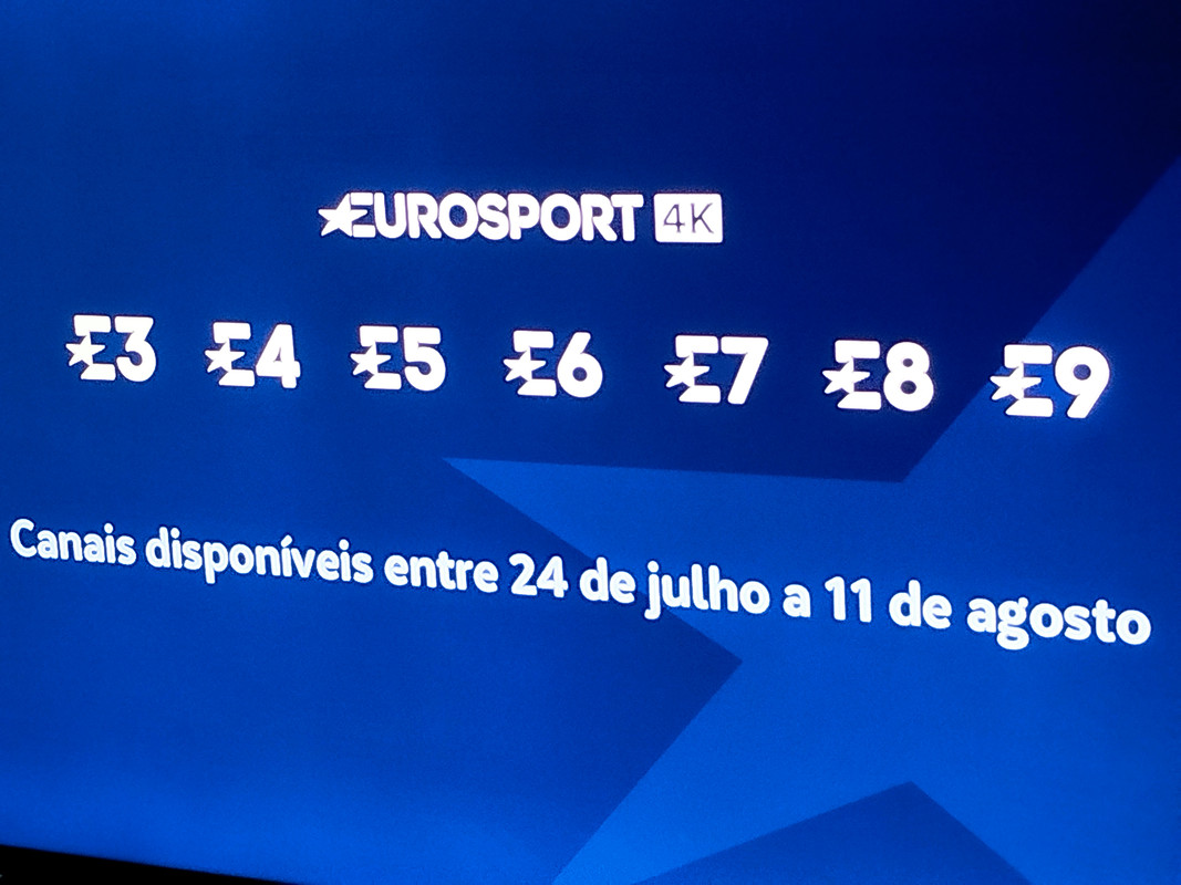 j_umbelino's tweet photo. A Eurosport vai ter 9 (!) canais para acompanhamento dos Jogos Olímpicos. Também terá canal 4K!

#Paris2024 https://t.co/h0jjD5rITS