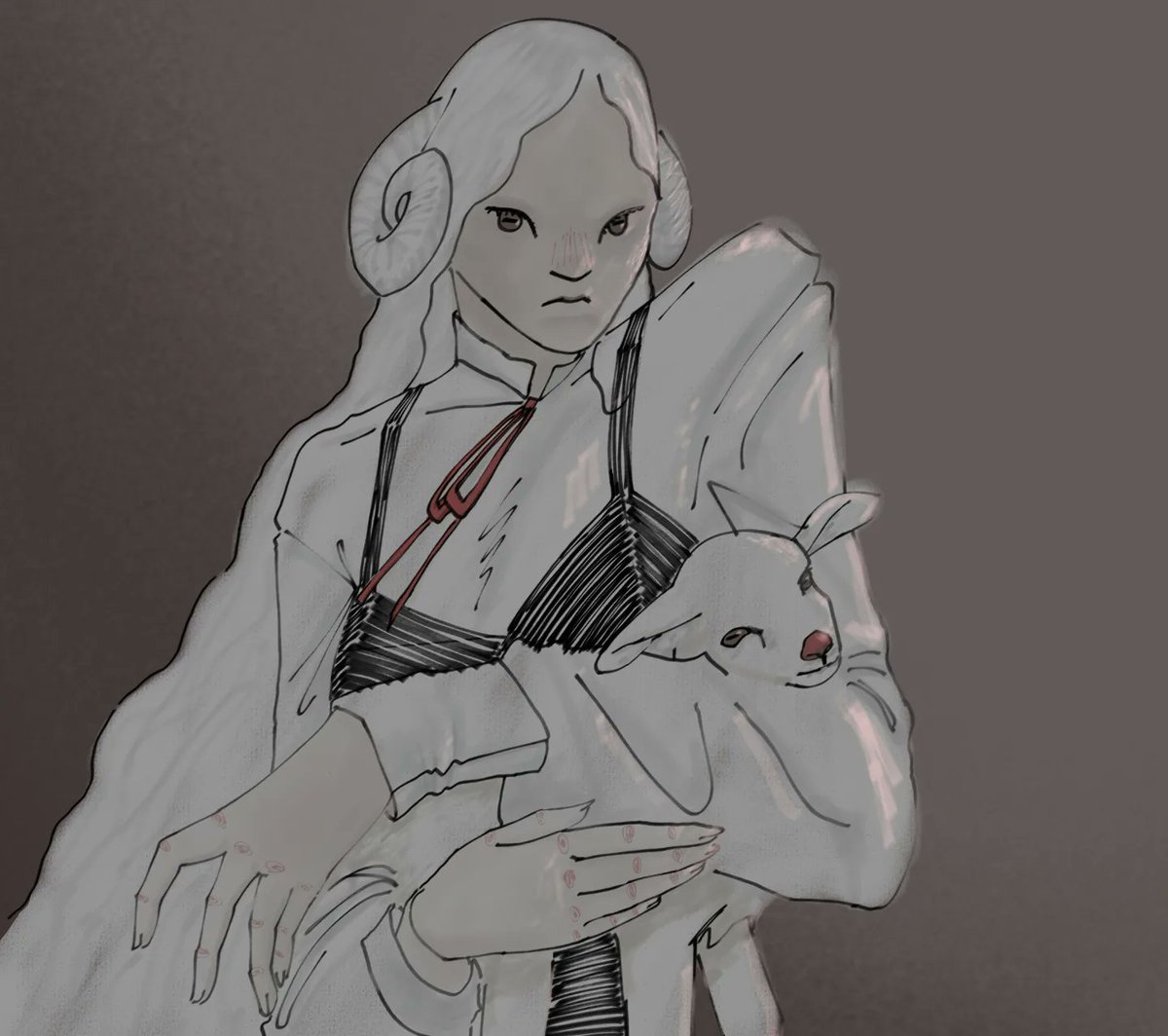 Kuinter111's tweet photo. a sheep woman... a sheep mother... I don't know https://t.co/JdNdPHhf3i