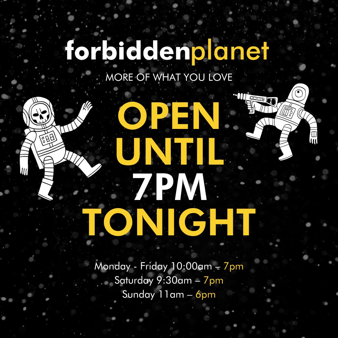 🕧 We're now open till 7pm Mon - Sat and 6pm Sundays.