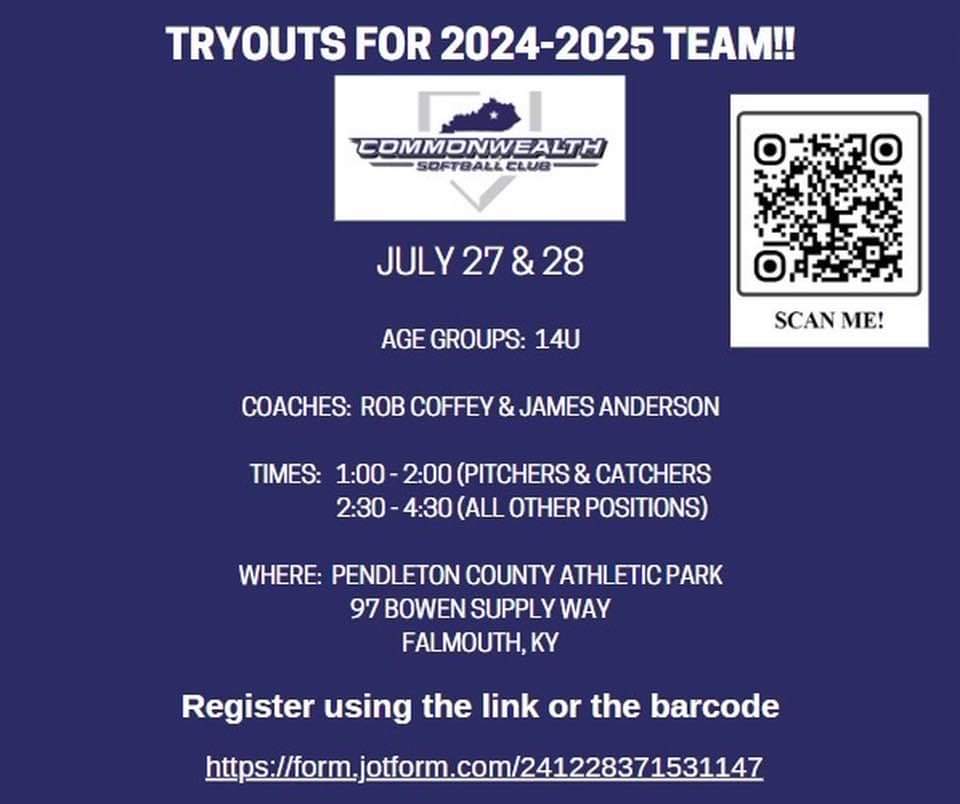 Tryout announcements!