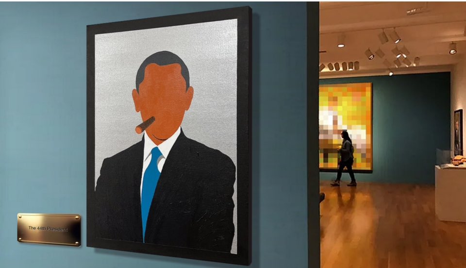 Marwan_Chamaa's tweet photo. Marwan Chamaa, “The 44th President”, 2024, acrylic on canvas, 30.48 x 40.64 cm (12 x 16 inch)

https://t.co/bVSyNmdcxI
©2024 Marwan Chamaa

#MarwanChamaa #Artist #Bipartisan #Vices #President #USA #Faceless #Xism #PopArt #NeoPopArt #Dada #NeoDada #ContemporaryArt #Gallery https://t.co/M1tjz9zS0r