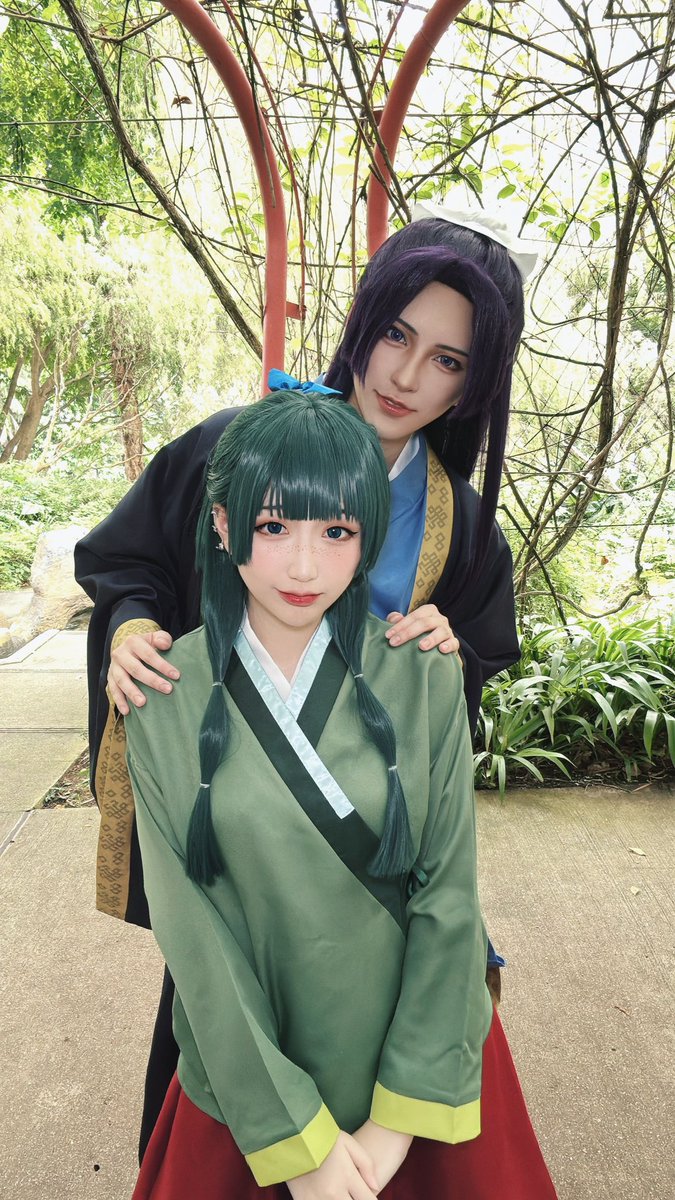 yosukecosplay's tweet photo. We cosplayed Jinshi and Maomao! 🥺✨🌿 @akaei_ray 
#cosplay #コスプレ #apothecarydiaries #kusuriyanohitorigoto #jinshi #maomao #薬屋のひとりごと https://t.co/TRLPbXUthF