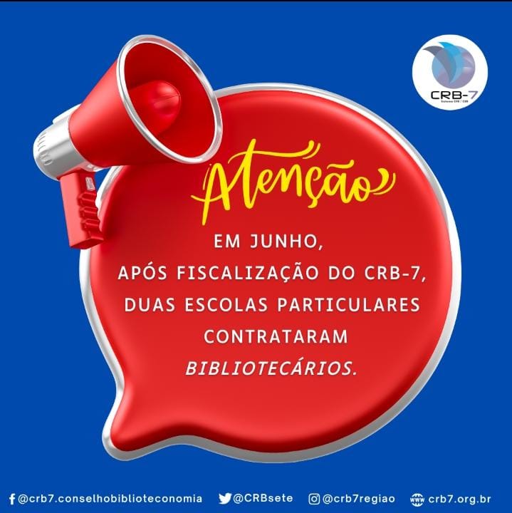 CRBsete's tweet photo. CRB-7 EM AÇÃO: Trabalho da Fiscalização exercido com sucesso!
#crb7 #crb7comvc #fiscalizacao #fiscalizacaocrb7 #biblioteca #bibliotecario https://t.co/m8esquvVen