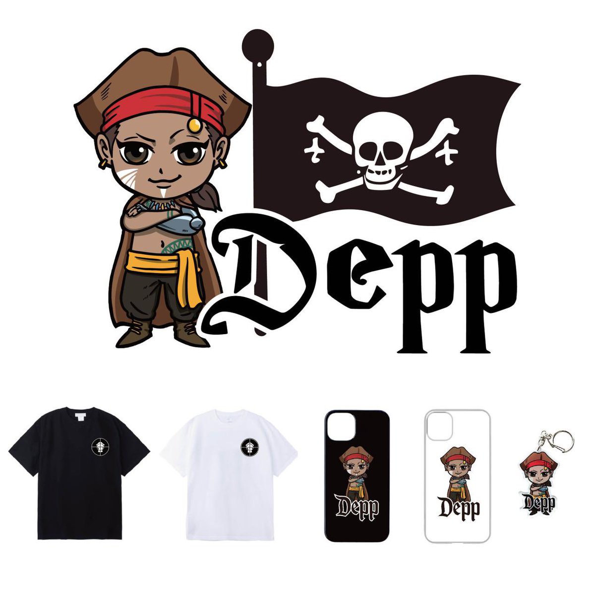オリジナルグラフィックTシャツ、iPhoneケース、アクリルキーホルダー 