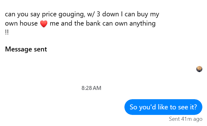 I have an apartment for rent on FB Marketplace.  99% of respondents are bots, people who write once then disappear, or critics. But in the end you have no choice...
#retwit