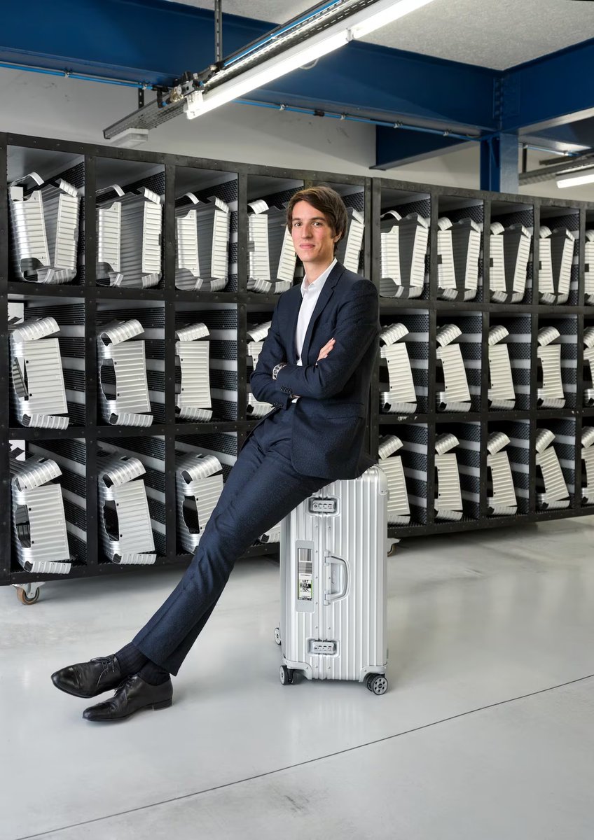 _jacksoncorey's tweet photo. Marketers don't talk about Rimowa enough.

> It's been around for over 120 years
> LVMH bought 80% in 2016 for 640M Euros
> Turned luggage into luxury

Here's the untold story of Rimowa's brand: https://t.co/QEVsjXcPsj