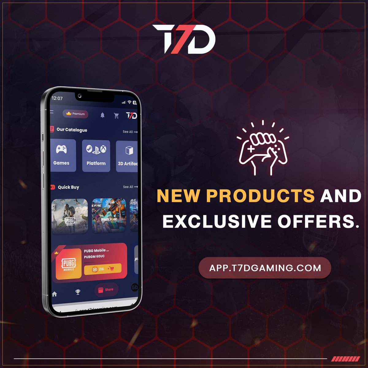 T7D_Gaming's tweet photo. 🎉 Exciting news, gamers! 🎮 The T7D platform is back and better than ever! 🚀 Enjoy new features, exclusive products, and diverse tournaments! 🏆 Log in and join the fun! 📱💥 https://t.co/mINenMQ11F
#T7D_GAMING #T7D_Reboot #GAMING #TOURNAMENTS #EsportsWorldCup https://t.co/1MN4u3YA4o