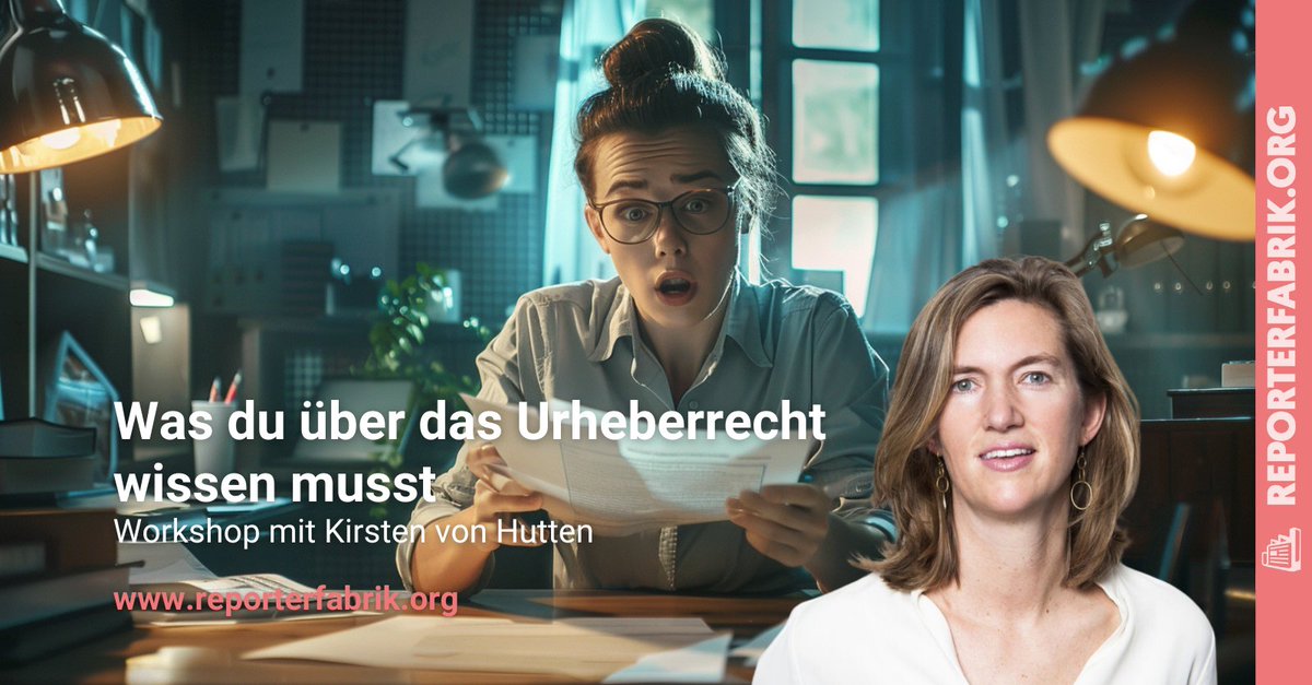 Was darf ich als #Journalistin und was nicht? Bei Fragen des #Urheberrechts umfasst die Antwort unzählige Graustufen. Kirsten von Hutten ist Rechtsanwältin und Sprecherin des Presserats, sie klärt im #Workshop über die Fallstricke des #Medienrechts auf: correctiv.link/Uk5s1