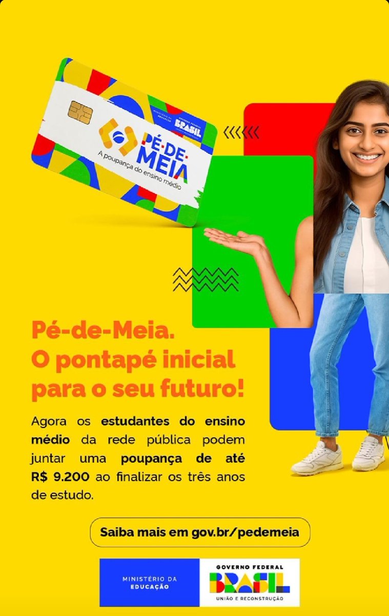 Na minha época não tinha nem merenda direito, agora tem até poupança pros alunos