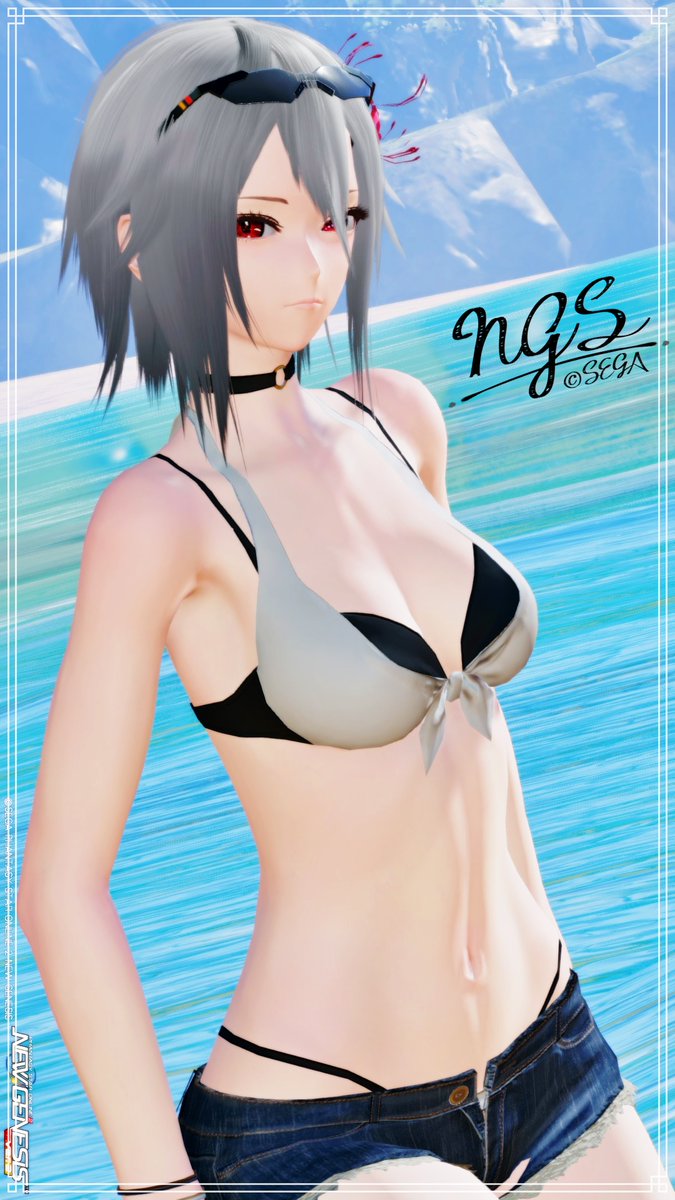 #PSO2NGS_SS 
#メンテの日なのでssを貼る 
夏なので水着style
このくらいの露出が一番えっちだと思います