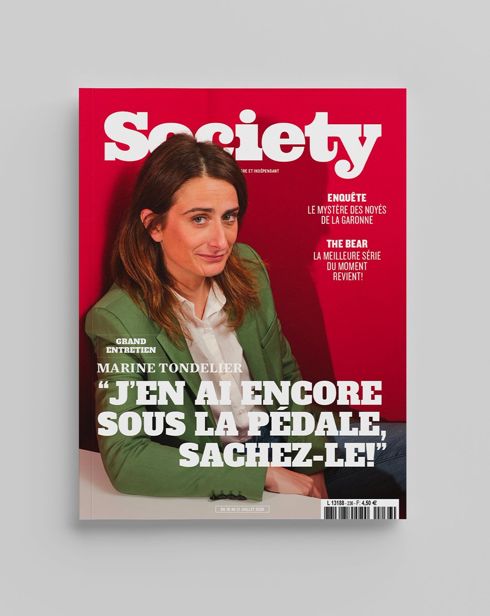 Voici la première couverture de notre nouveau numéro : entre deux rounds de négociations serrés avec le NFP, Marine Tondelier s'est posée longuement pour nous raconter d'où elle vient, où elle va et ce qui l'anime.

Ce soir en numérique et demain chez tous les marchands de presse