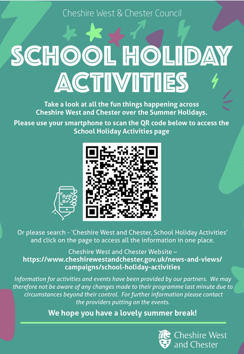 Looking for something to do with the family this summer holiday? 
Check out the activities in your area 
👇👇👇