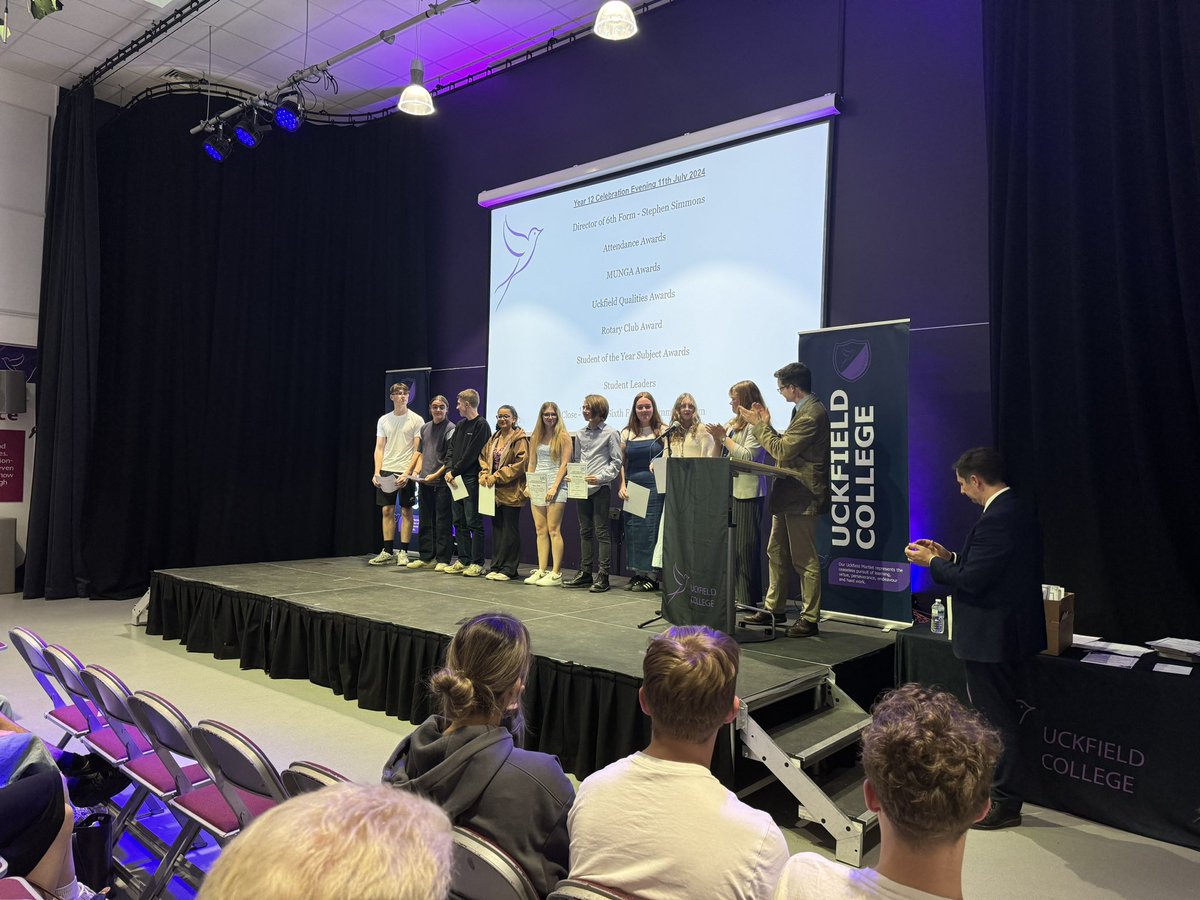 UckColl_6thForm's tweet photo. What an incredible evening to celebrate the achievements of so many of our Y12 students - subject awards, values awards and more - we are very proud of you all! #sixthformlife #sixthform #lovelearningforlife https://t.co/2lj2S40O5l