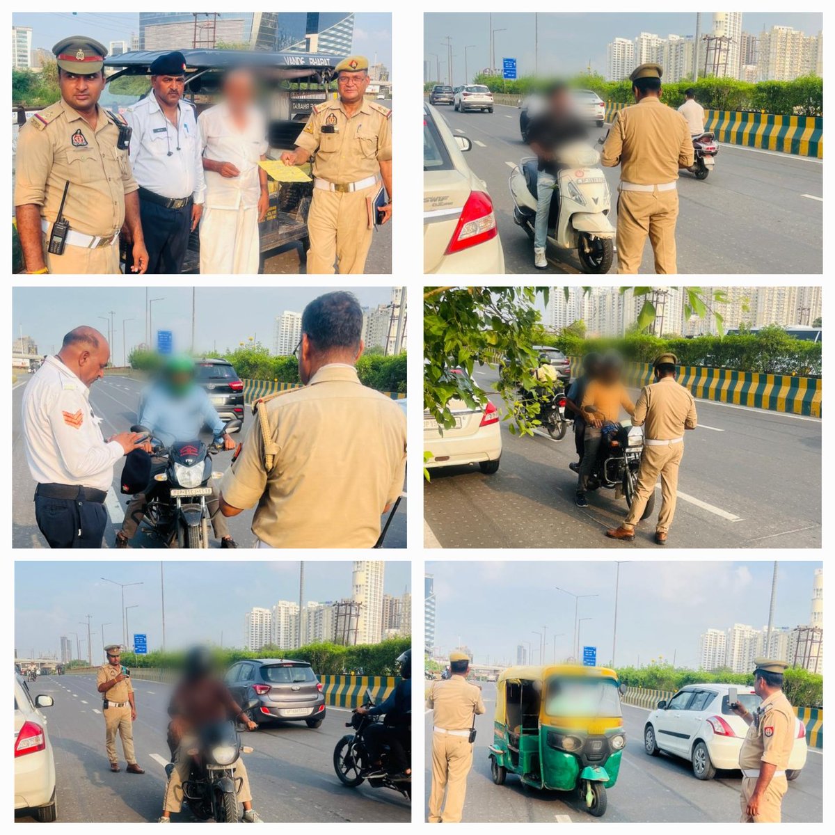 Noida Traffic Police tweet media